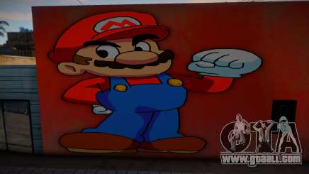 Mural Anime Mario for GTA San Andreas