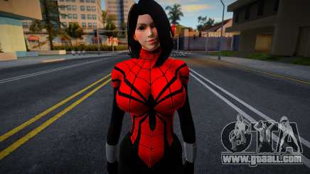 Brunette in Spider-Man outfit for GTA San Andreas