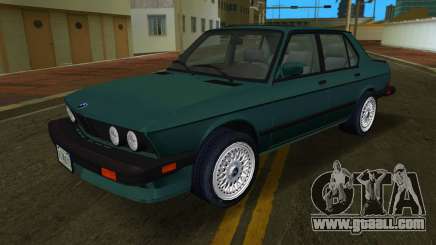 BMW 535i US-spec e28 1985 Green for GTA Vice City