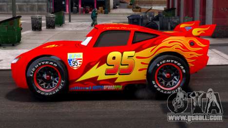Cars 2 Lightning Mcqeen for GTA 4