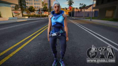 Skin id 162 cosplay Jett From Valorant for GTA San Andreas