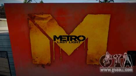 Metro 2033 Last Night Mural 1 for GTA San Andreas
