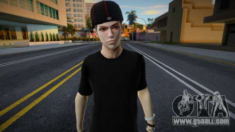 Swagger Skin HD Black-Red for GTA San Andreas