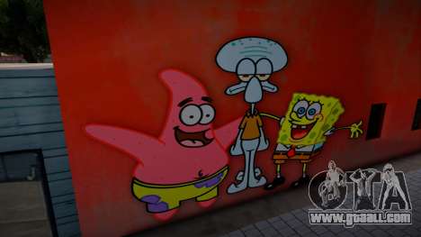 Spongebob Wall 2 for GTA San Andreas
