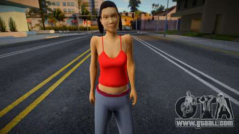 Improved HD Katie Zhan for GTA San Andreas