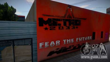 Metro 2033 Fear The Future Mural for GTA San Andreas