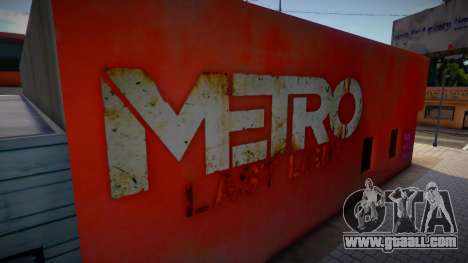 Metro 2033 Last Night Mural for GTA San Andreas