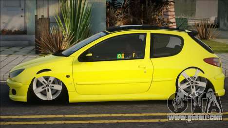 Peugeot 206 Sport Yellow for GTA San Andreas