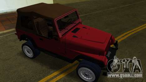 Jeep Wrangler Armin for GTA Vice City