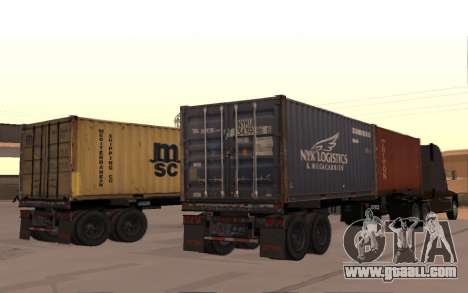XTRA Container Chassis Trailer 40ft 1988 for GTA San Andreas