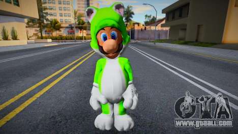 Luigi Cat Suit o con traje de gato de Super Mari for GTA San Andreas