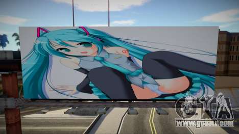 Hatsune Miku Billboards for GTA San Andreas