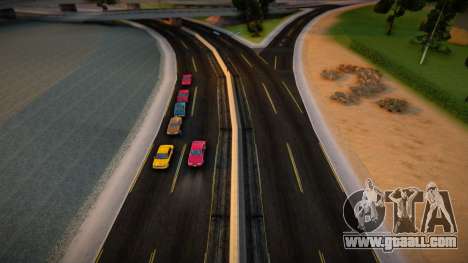 New road textures in Las Venturas for GTA San Andreas