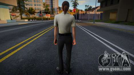 New Girl Cop with facial animation for GTA San Andreas