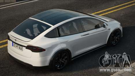 Tesla Model X 2022 White for GTA San Andreas