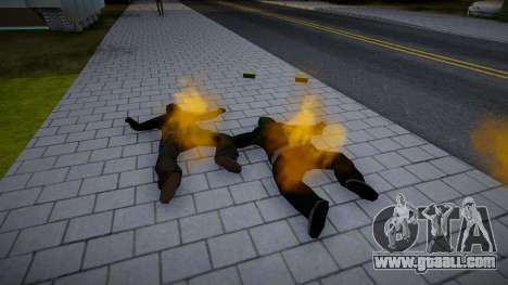 Ped Fire Fix - Burning Pedestrians v1.1 for GTA San Andreas