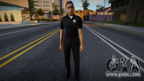 New Girl Cop with facial animation v1 for GTA San Andreas