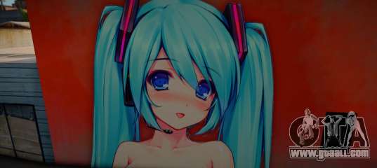 Sexy Miku Wall for GTA San Andreas
