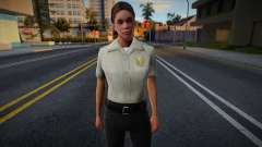 New Girl Cop with facial animation for GTA San Andreas
