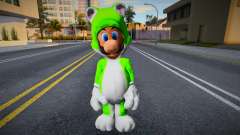 Luigi Cat Suit o con traje de gato de Super Mari for GTA San Andreas
