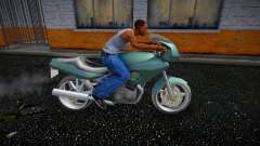 Crouch on a motorcycle for GTA San Andreas