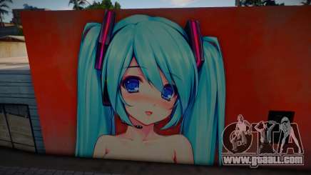 Sexy Miku Wall for GTA San Andreas