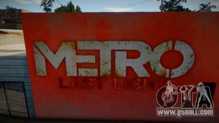 Metro 2033 Last Night Mural for GTA San Andreas