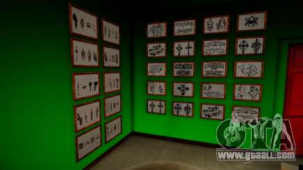 New Tattoo Shop Interior for GTA San Andreas