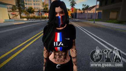 Skin France Girl 945 for GTA San Andreas