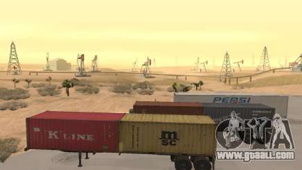 XTRA Container Chassis Trailer 40ft 1988 for GTA San Andreas
