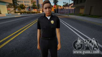 New Girl Cop with facial animation v1 for GTA San Andreas