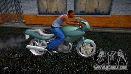 Crouch on a motorcycle for GTA San Andreas