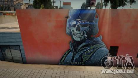 Mural de Legend Simon Riley Ghost [COD MW2] for GTA San Andreas