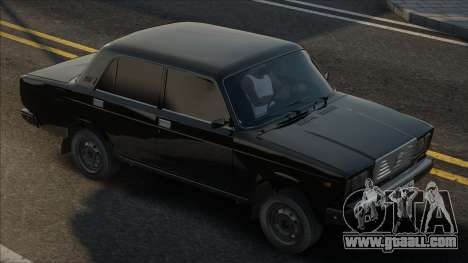 VAZ 2107 Black Stock for GTA San Andreas