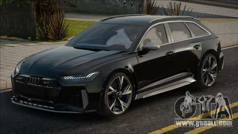 Audi RS6 C8 Black for GTA San Andreas