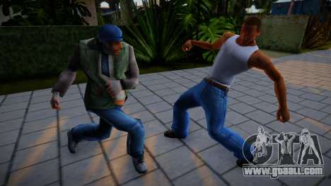 Improved fights with passers-by for GTA San Andreas