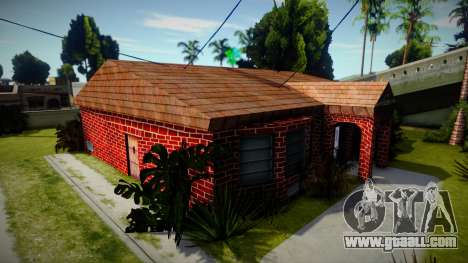 House of CJ and his bros with new textures for GTA San Andreas