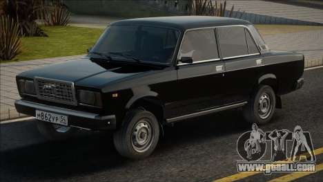 VAZ 2107 Black Stock for GTA San Andreas