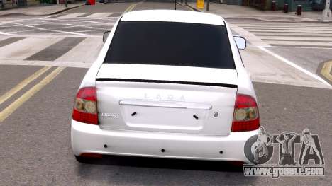 Lada Priora white in stock for GTA 4