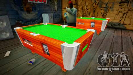 Billiard table for GTA San Andreas