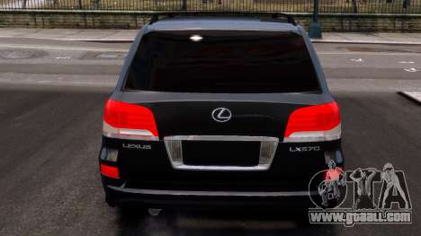 Lexus LX570 Black for GTA 4