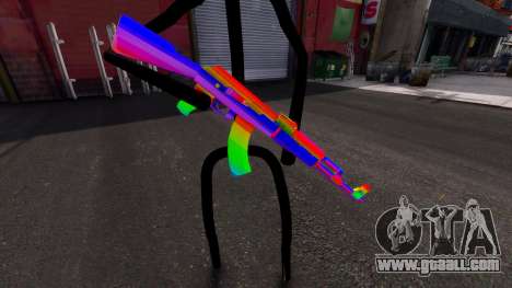 Rainbow AK47 for GTA 4