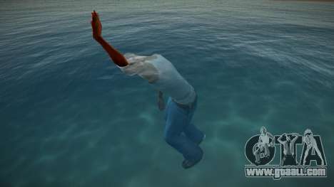Now CJ is drowning in water for GTA San Andreas