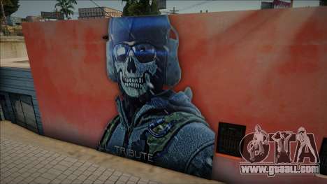 Mural de Legend Simon Riley Ghost [COD MW2] for GTA San Andreas