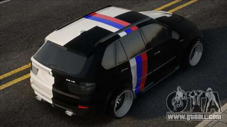 BMW X5M Black & White for GTA San Andreas