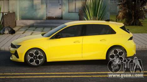 Opel Astra Yellow for GTA San Andreas