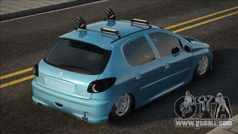 Peugeot 206 [Blue] for GTA San Andreas