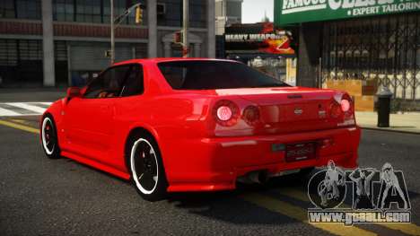 Nissan Skyline R34 ZUB for GTA 4