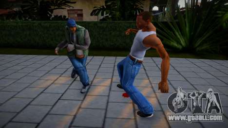 Improved fights with passers-by for GTA San Andreas