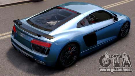 Audi R8 2017 Blue for GTA 4